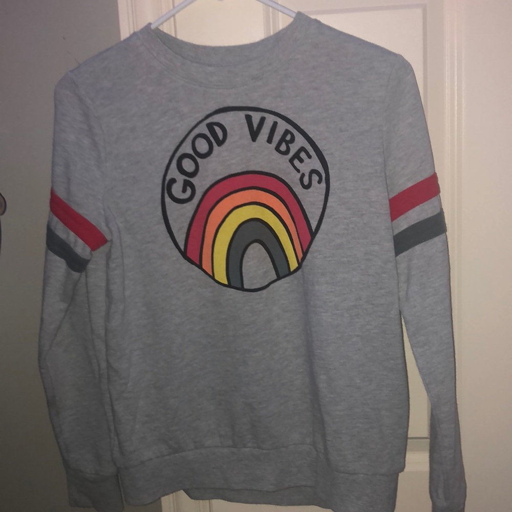 A crew neck hoodie